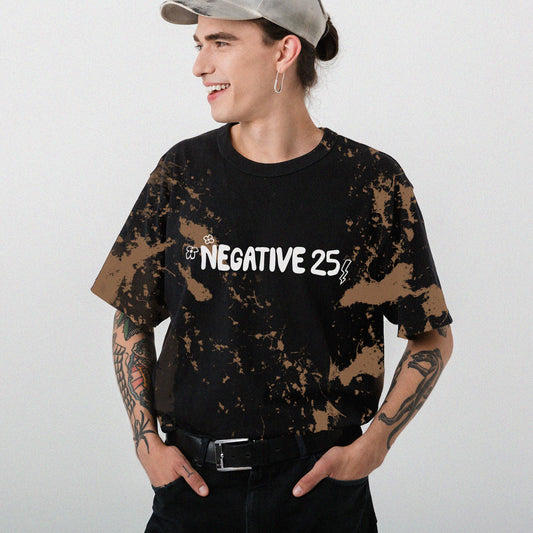 Acid Wash Negative 25 Logo Tee